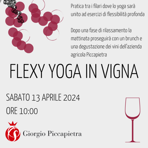 Workshop di Flexy Yoga in vigna